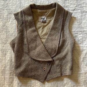Cropped Button Sweater Blouse Top